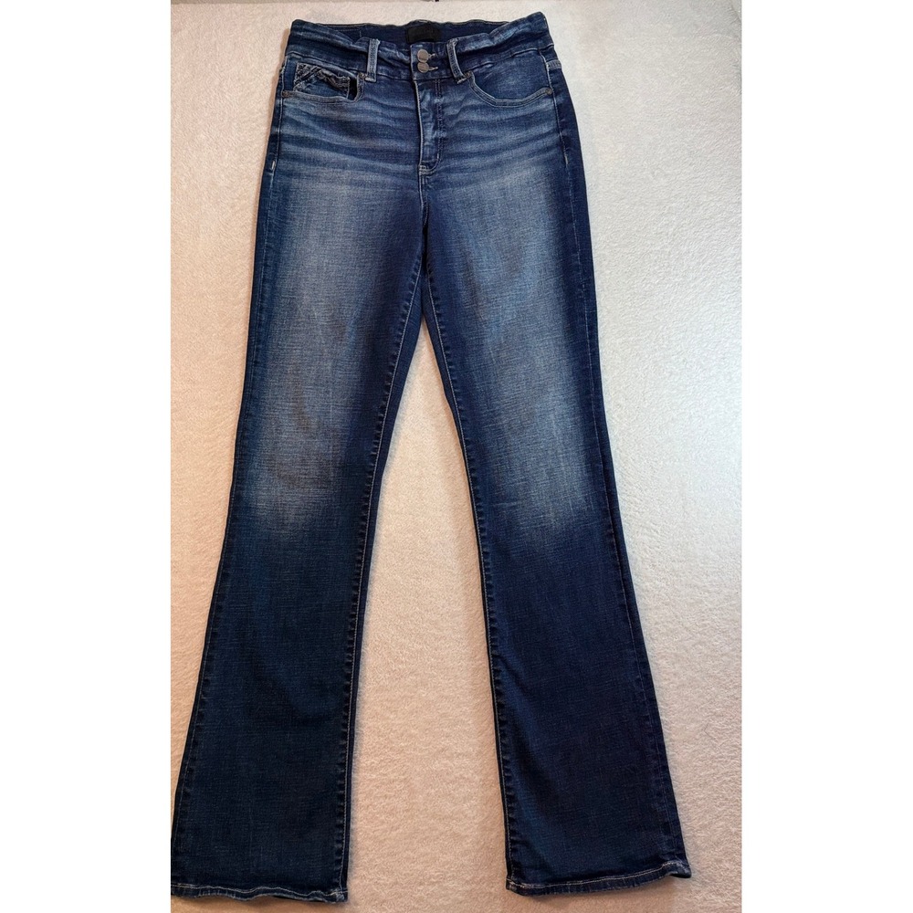 Buckle Black No 75 Tailored Bootcut Jeans Dark Wash High Rise 29x34 BBW1161L